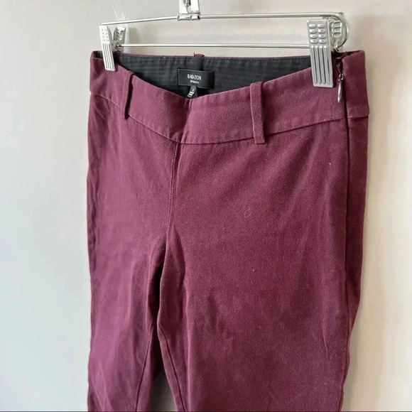 Aritzia Babaton Elliot  Pant Bi-Stretch Cigarette Ankle Pant Maroon - Picture 5 of 11
